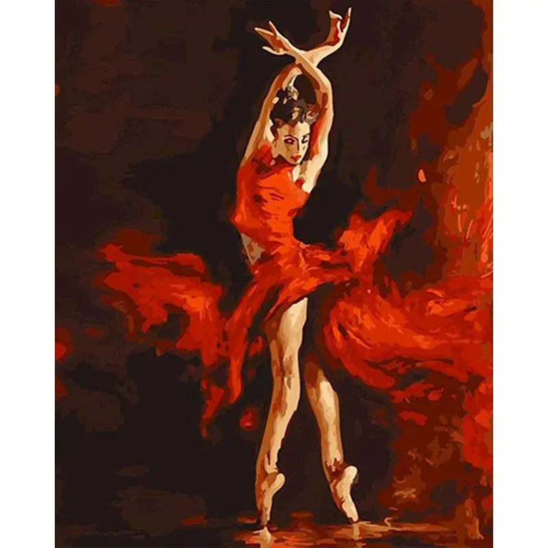 Pintura Numerada Bailarina