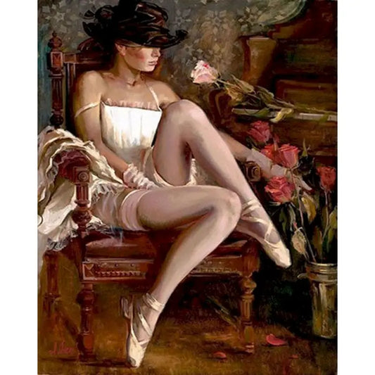 Pintura Numerada Bailarina