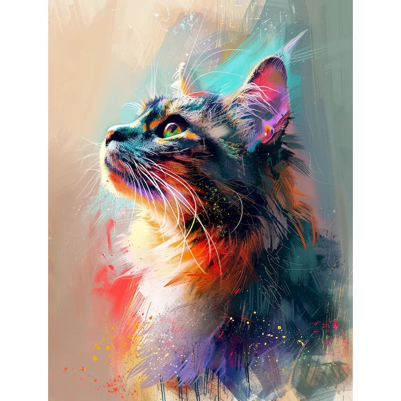 Pintura Numerada Terapêutica - Gatos