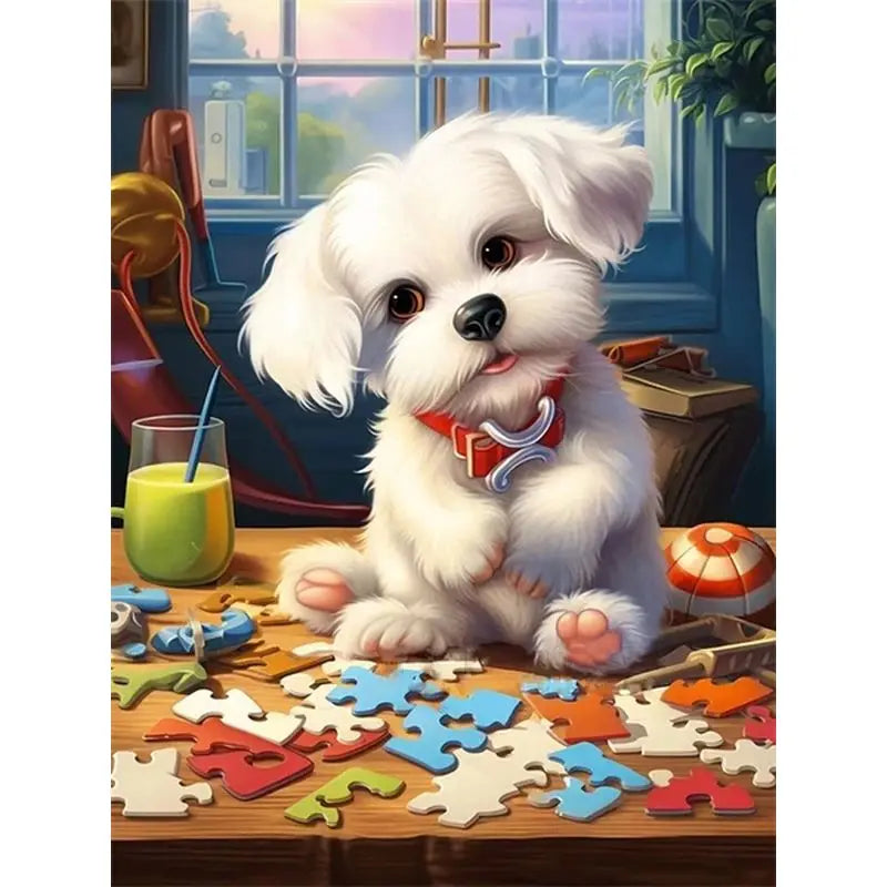 Pintura Numerada Terapêutica - Cachorro