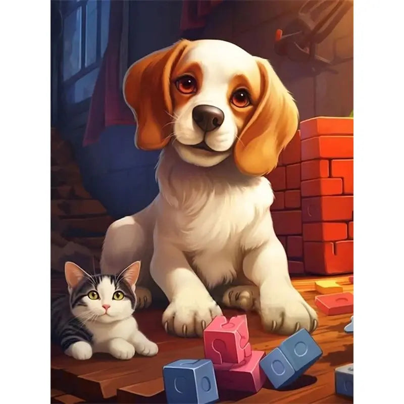 Pintura Numerada Terapêutica - Cachorro