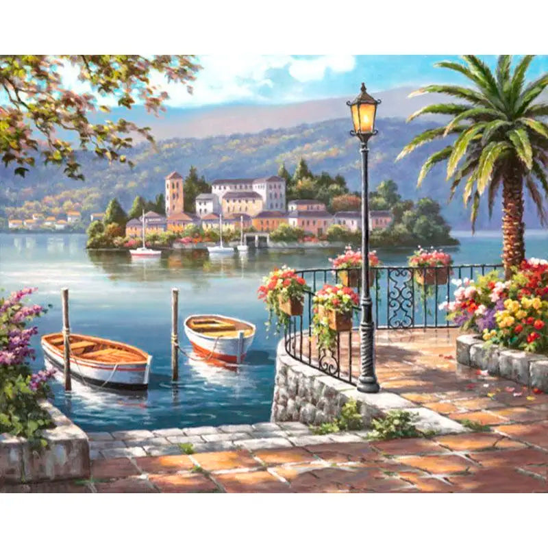 Pintura Numerada Terapêutica - Paisagem