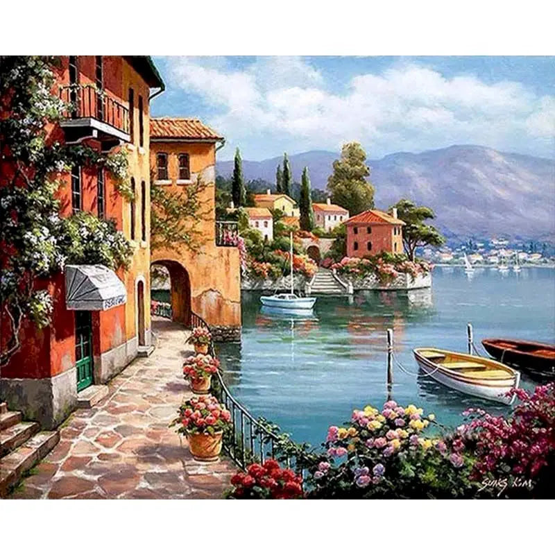 Pintura Numerada Terapêutica - Paisagem