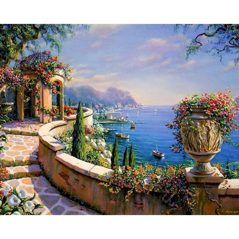 Pintura Numerada Terapêutica - Paisagem