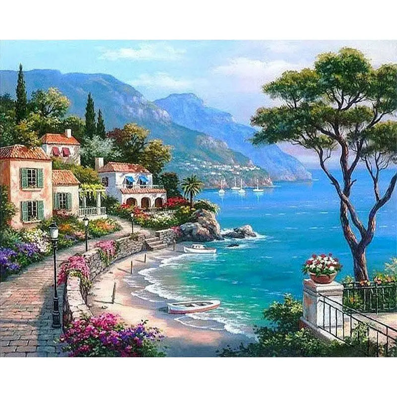 Pintura Numerada Terapêutica - Paisagem