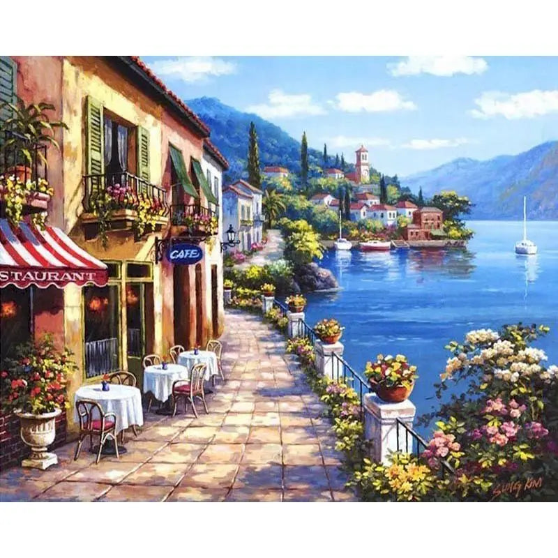 Pintura Numerada Terapêutica - Paisagem